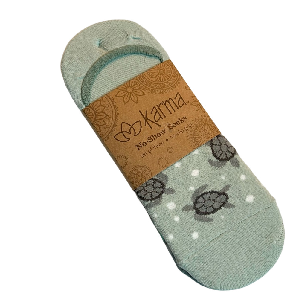 Karma Woman’s Sea Turtle No-Show Socks 3 Pairs NWT